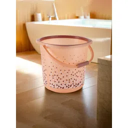 Kuber Industries Brown Floral Printed Bath Bucket-18 L-picture-37