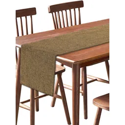 Kuber Industries Brown Solid Dining Table Runner-picture-34