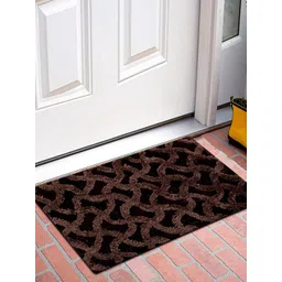 Kuber Industries Brown Textured Anti Skid Doormat-picture-32