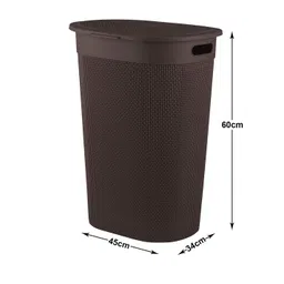 Kuber Industries Brown Textured Laundry Bag - 55 L image 3