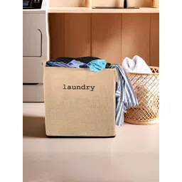 Kuber Industries Brown Textured Laundry Bag-picture-19