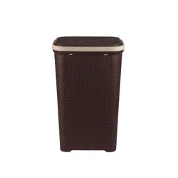 Kuber Industries Brown Woven Design Laundry Basket-picture-12