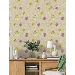 Kuber Industries Cream-Colored 2 Pieces Printed Waterproof & Self Adhesive Wall Stickers-picture-16