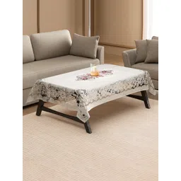 Kuber Industries Cream-Coloured & Brown Ethnic Motifs Printed Cotton 4-Seater Table Cover-picture-38