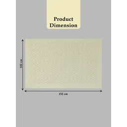 Kuber Industries Cream-Coloured Floral Printed Cotton 4-Seater Table Cover image 5