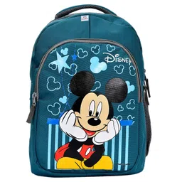 Kuber Industries Disney Mickey Mouse Printed Rexien Backpack Green - 15.7 inch-picture-15