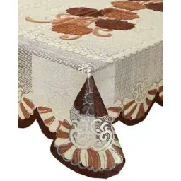 kuber industries Floral Pattern 4-Seater Table Cover-picture-14