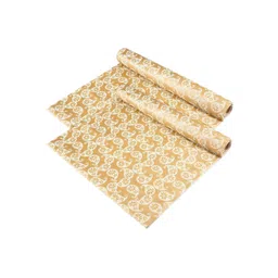Kuber Industries Gold-Toned & Beige 2 Pieces Printed Shelf Liner-image-13