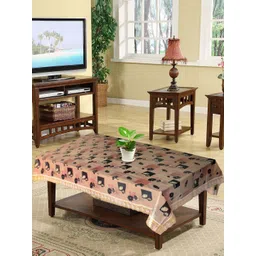 Kuber Industries Gold-Toned & Beige Printed 4-Seater Table Cover-picture-33