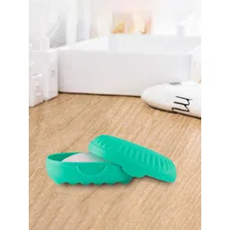 Kuber Industries Green 2 piece Solid Plastic Soap Dish image 2