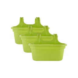 Kuber Industries Green 3 Pieces Double Hook Planters-picture-23