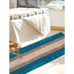 Kuber Industries Green & Beige Striped Anti-Skid Bed Runners-picture-43