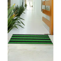 Kuber Industries Green & Black Striped Anti-Skid Doormat-picture-15