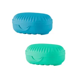 Kuber Industries Green & Blue 2 piece Solid Plastic Shower Holder-picture-37