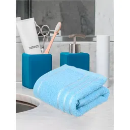 Kuber Industries Green & Blue 5 Pieces Pure Cotton Highly Absorbent Face Towels-picture-12