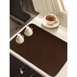 Kuber Industries Green & Brown 2 Pieces Kitchen Self Drying Microfiber Table Placemats-picture-42