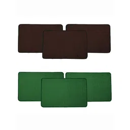 Kuber Industries Green & Brown 6 Pieces Anti Skid Doormats-picture-14