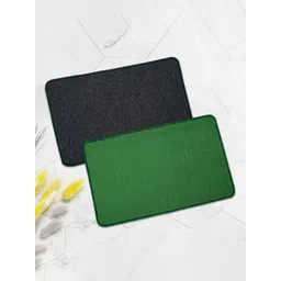 Kuber Industries Green & Grey 2 Pieces Anti Skid Door Mat-picture-16