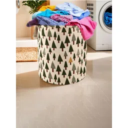 Kuber Industries Green & Maroon 2 Pieces Printed Cotton Laundry Bag 60 l-picture-10