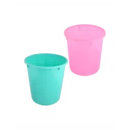 Kuber Industries Green & Pink 2 Pieces Garbage Dustbin 7 L-picture-32