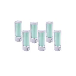 Kuber Industries Green & White 6 Pieces Soap Dispensers 250 ml Each-picture-20