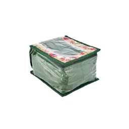 Kuber Industries Green Flower Design Organiser-picture-10