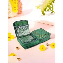 Kuber Industries Green Self Design 2 Pieces Jewellery Organisers-picture-11