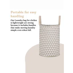 Kuber Industries Grey 3 Pieces Printed Cotton Laundry Bag 60 l image 3