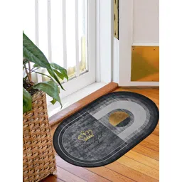 Kuber Industries Grey & Black Printed Anti Skid Memory Foam Doormats-picture-28