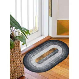 Kuber Industries Grey & Black Self-Designed Anti-Skid Doormat-picture-29