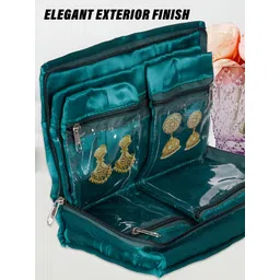 Kuber Industries Grey & Green 2 Pieces Jewellery Organisers-picture-24