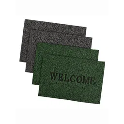 Kuber Industries Grey & Green 4 Pieces Anti Slip Doormats-picture-21