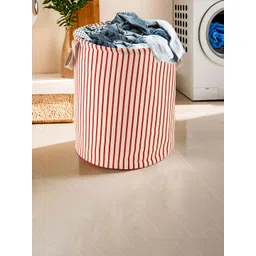 Kuber Industries Grey & Maroon 2 Pieces Printed Cotton Laundry Bag 60 l-picture-39