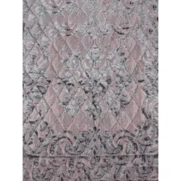 Kuber Industries Grey & Maroon 2 Pieces Self Design Velvet Pooja Aasan Mat image 5