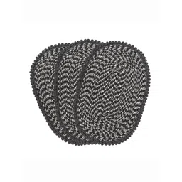 Kuber Industries Grey & White 3 Pieces Printed Cotton Doormats-picture-18