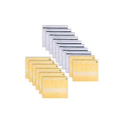 Kuber Industries Grey & Yellow 16 Pieces Reusable Saree Organisers-picture-28