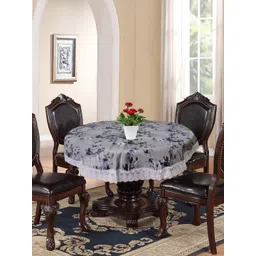 Kuber Industries Grey Printed 4 Seater Round Table Cover-picture-34