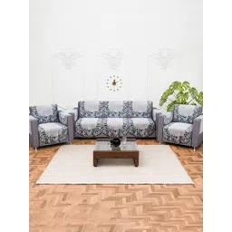 Kuber Industries Grey Printed Cotton Sofa Cover With Arms-picture-36
