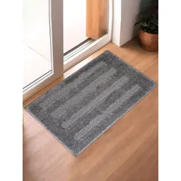 Kuber Industries Grey Self-Designed Microfibre Anti-Skid Doormat-picture-14