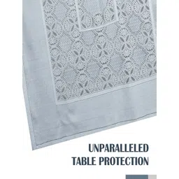 Kuber Industries Grey Set of 2 Floral Cotton 8-Seater Table Cover image 4