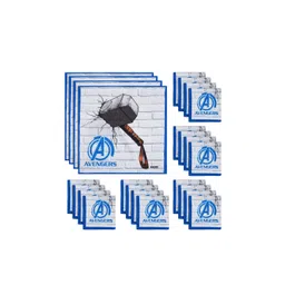 Kuber Industries Kids Pack Of 24 Avengers Printed Cotton Handkerchiefs-picture-23