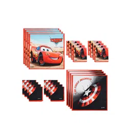 Kuber Industries Kids Pack Of 24 Disney Car Printed Cotton Handkerchiefs-picture-13