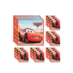 Kuber Industries Kids Pack Of 24 Disney Car Printed Cotton Handkerchiefs-picture-14