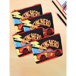 Kuber Industries Kids Pack Of 4 Disney-Racing Car Pencil Pouch-image-32
