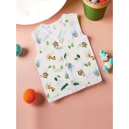 kuber industries Kuber IndustriesPack Of 15 Printed Cotton New Born Baby Cut Sleeves Jhablas - 97KM32985-picture-11