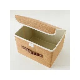 Kuber Industries Large Storage Box With LidFoldable Wardrobe Organizer For clothes (Khadi)-picture-13