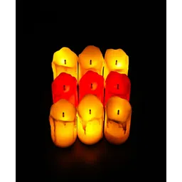 Kuber Industries LED Candles for Home Decoration|Battey Operated|Flameless Yellow Light|Safe & Easy |Pack of 12|-picture-15