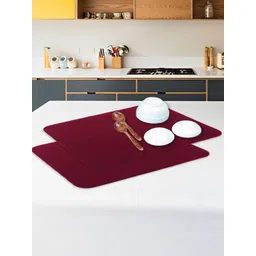 Kuber Industries Maroon 2 Pieces Reversible Dish Drying Mats-picture-24