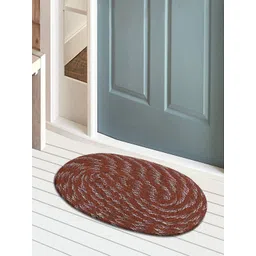 Kuber Industries Maroon 3-Pcs Pure Cotton Anti-Skid Doormats-picture-21