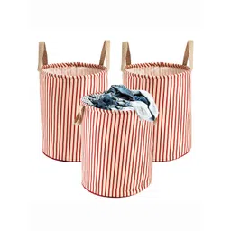 Kuber Industries Maroon 3 Pieces Printed Cotton Laundry Bags-picture-13